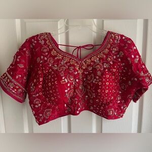 NWOT hot pink lehenga blouse